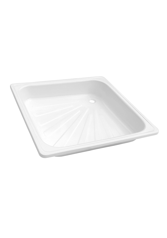 RECEPTACULO ACERO ESMALTADO 1,5mm 70x70 x 15 CM